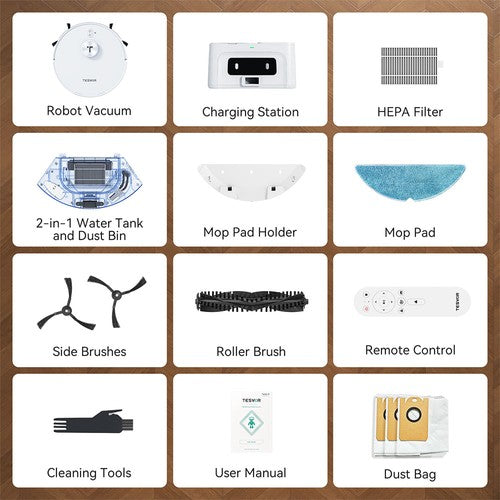 Tesvor S8 Max Robot Vacuum Cleaner, 3-in-1 Vacuum/Sweep/Mop, 8000Pa Tesvor S8 Max Robot Vacuum Cleaner, 3-in-1 Vacuum/Sweep/Mop, 8000Pa